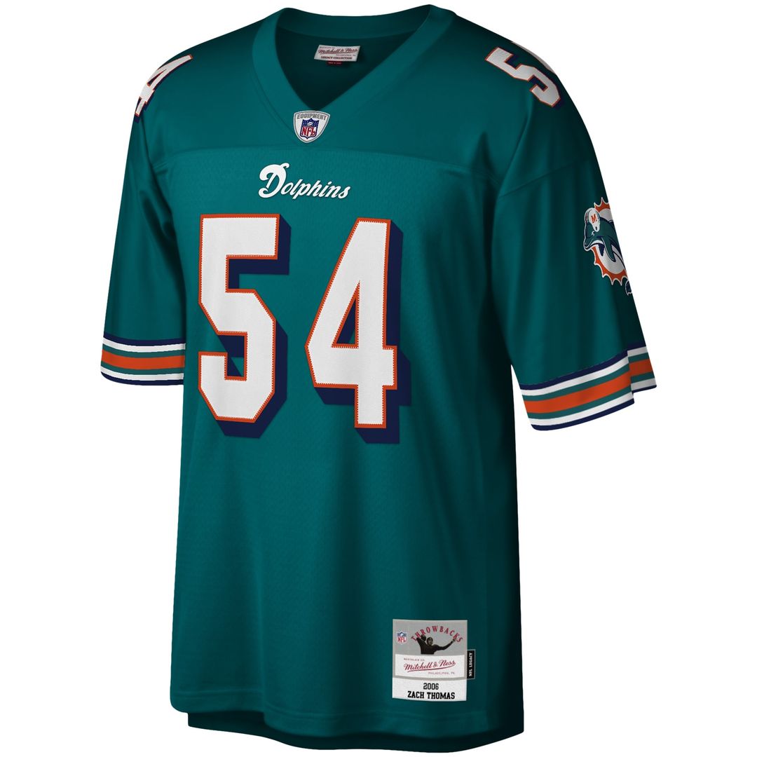 Zach Thomas Miami Dolphins Legacy Replica Jersey - Aqua