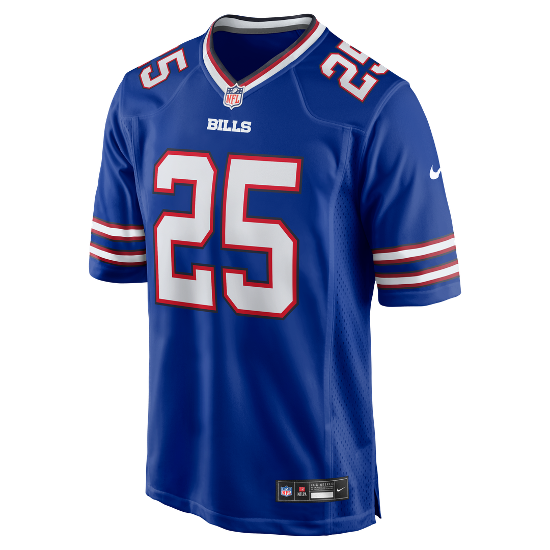 Ty Johnson Buffalo Bills Team Game Jersey - Royal