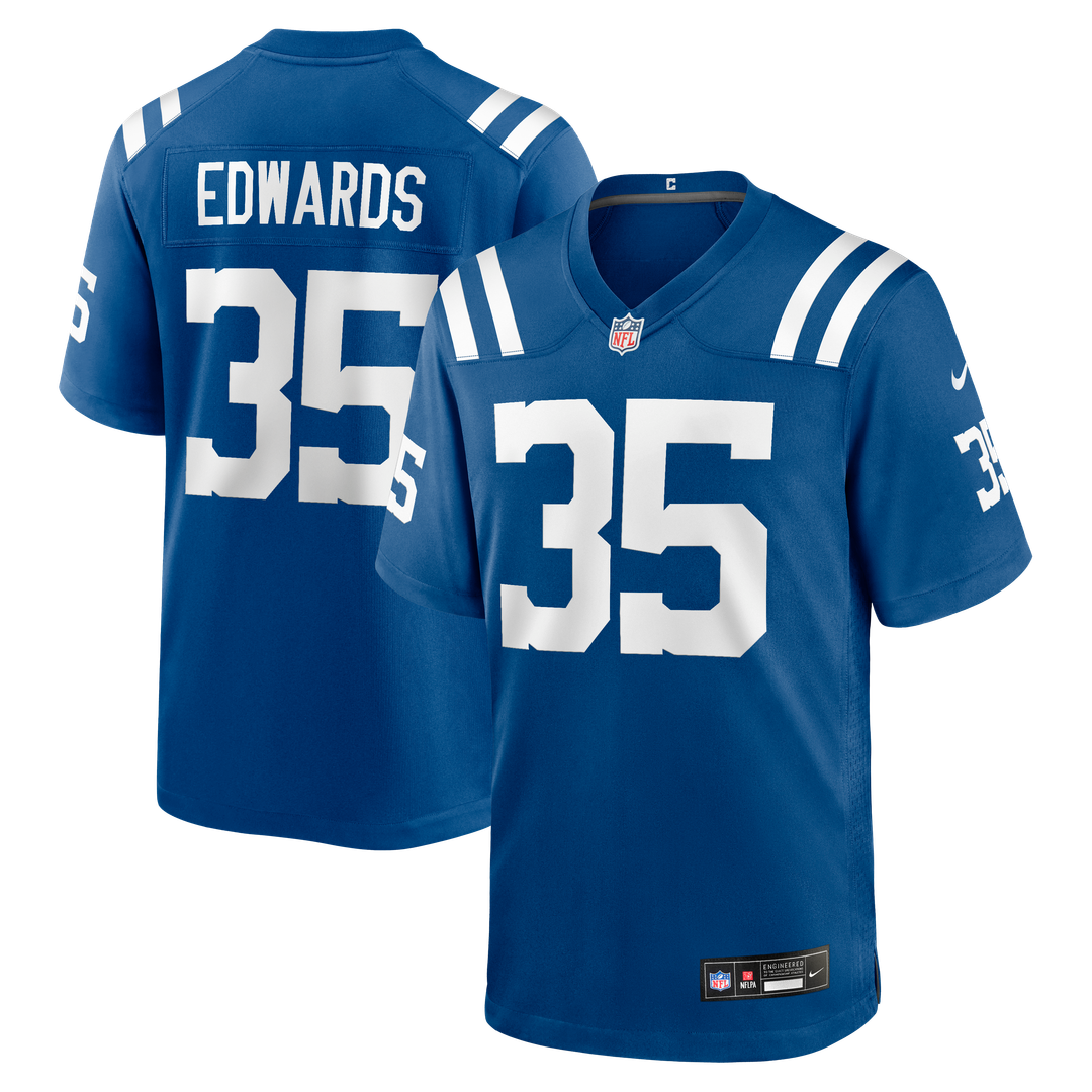 Johnathan Edwards Indianapolis Colts Team Game Jersey - Royal