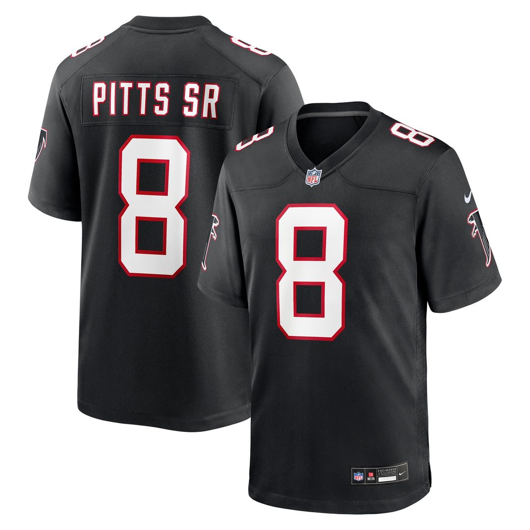 Kyle Pitts Sr. Atlanta Falcons Alternate Game Jersey - Black