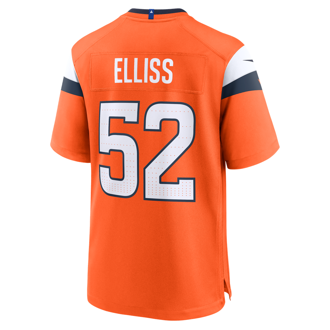 Jonah Elliss Denver Broncos Team Game Jersey - Orange