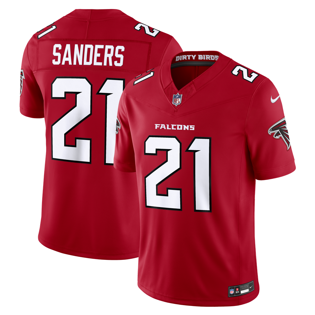 Deion Sanders Atlanta Falcons Vapor F.U.S.E. Stitched Retired Limited Jersey - Red