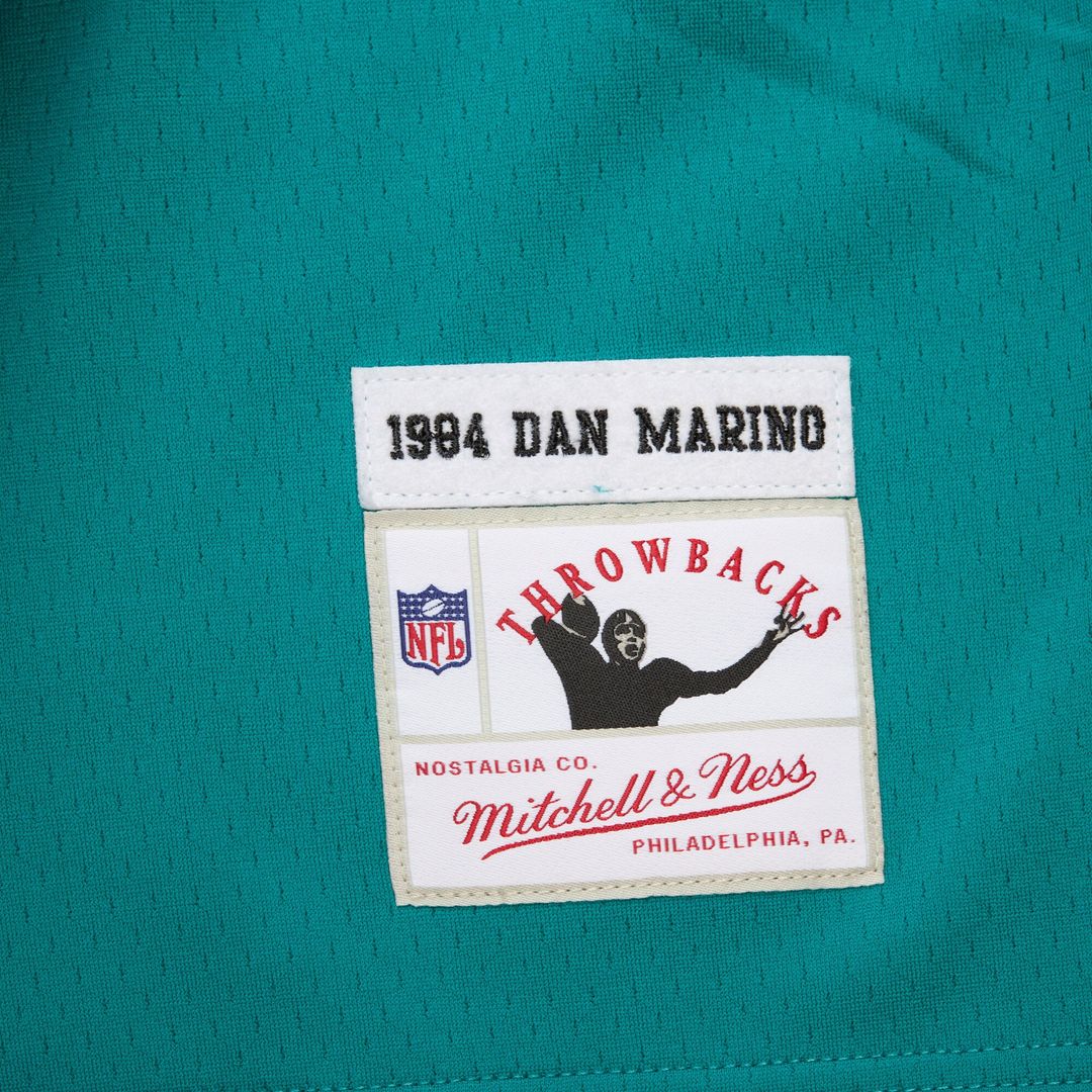 Dan Marino Miami Dolphins Player Name & Number Hoodie Legacy Jersey - Aqua