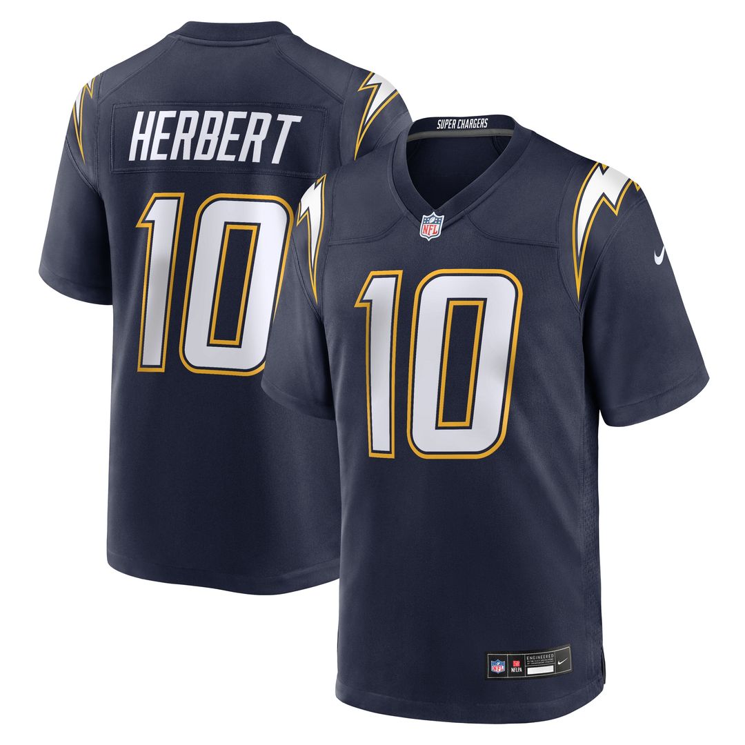 Justin Herbert Los Angeles Chargers Player Game Jersey - Powder Blue