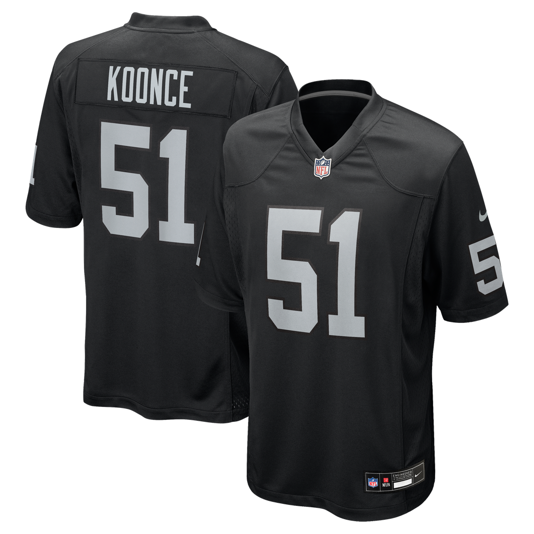 Malcolm Koonce Las Vegas Raiders Game Jersey - Black