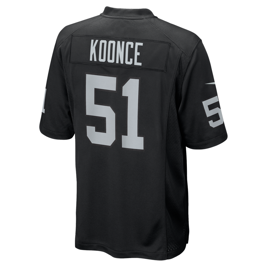 Malcolm Koonce Las Vegas Raiders Game Jersey - Black