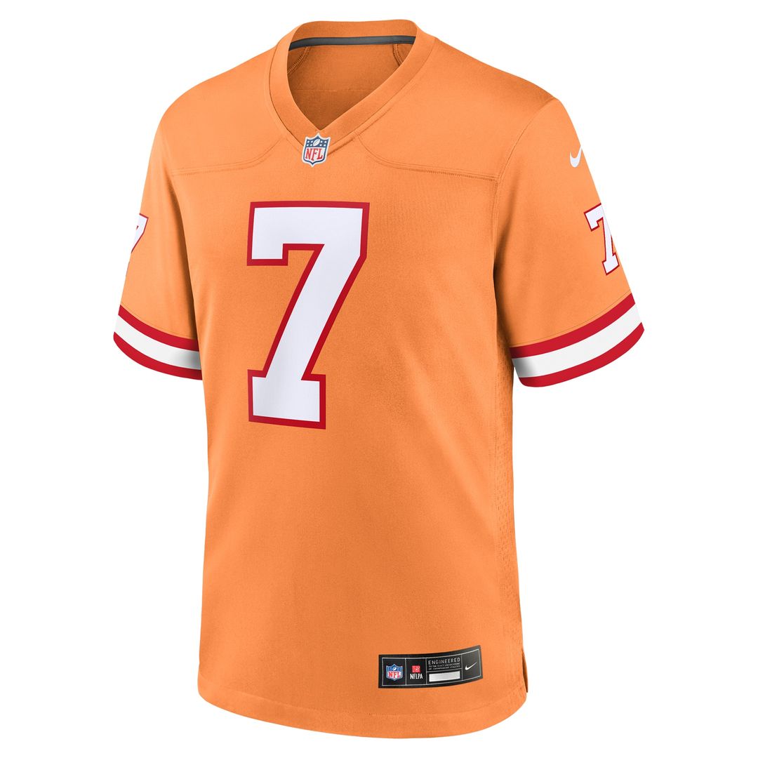 Bucky Irving Tampa Bay Buccaneers Alternate Game Jersey - Orange