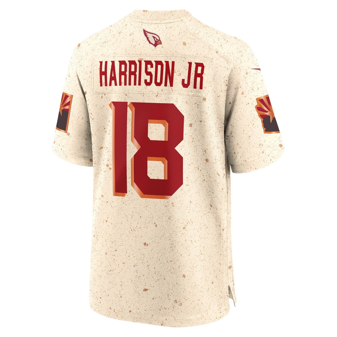 Marvin Harrison Jr. Arizona Cardinals 2025 Rivalries Collection Game Jersey - Natural