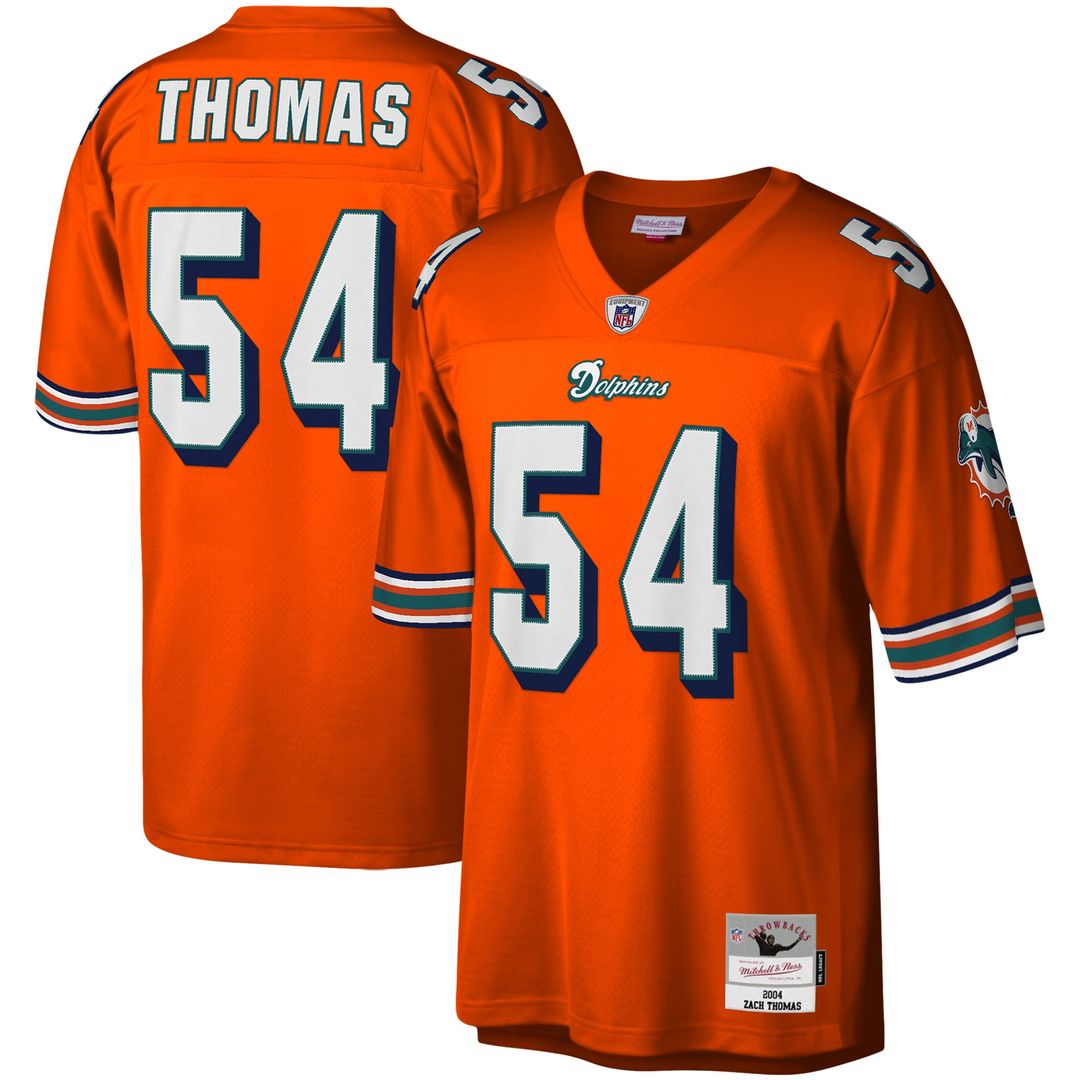 Zach Thomas Miami Dolphins Legacy Replica Jersey - Aqua