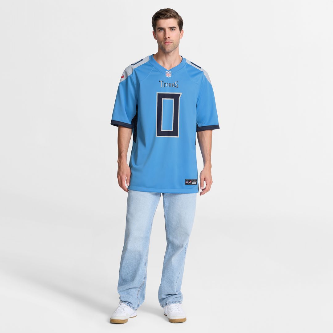 Calvin Ridley Tennessee Titans Team Game Jersey - Light Blue