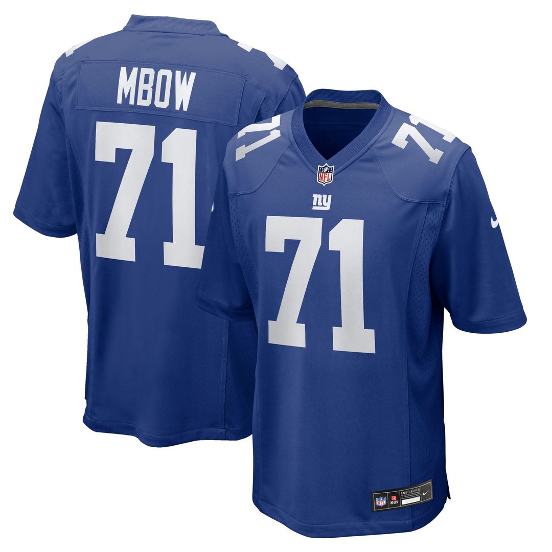 Marcus Mbow New York Giants Team Game Jersey - Royal