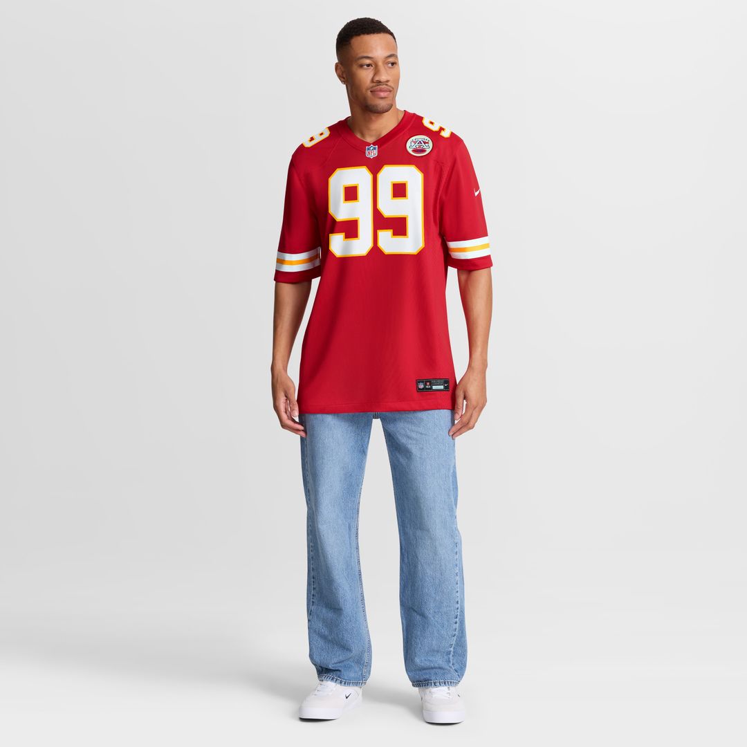 Peter Woods Kansas City Chiefs 2026 NFL Draft First Round Pick No. 29 Team Game Jersey - Red