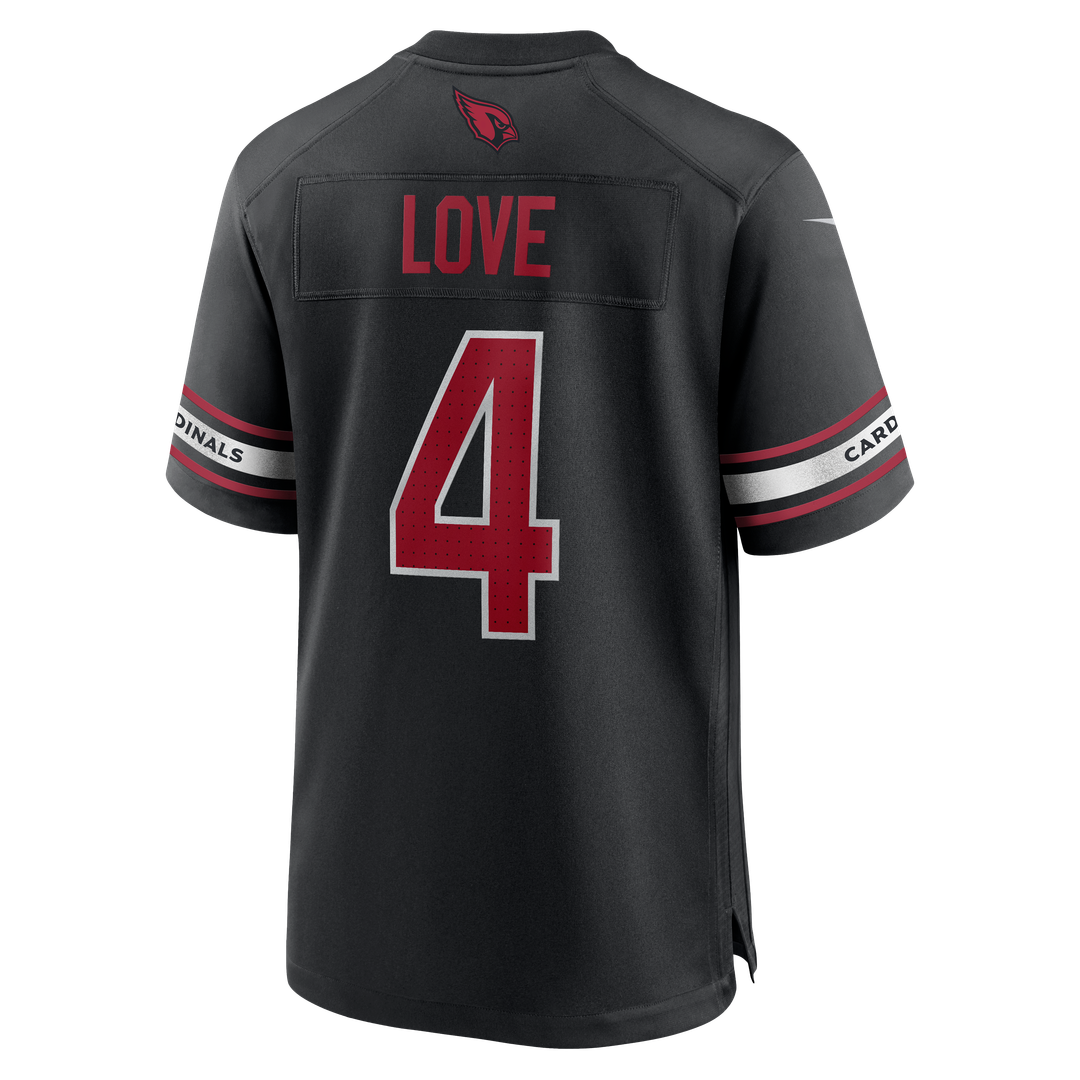 Jeremiyah Love Arizona Cardinals Alternate Game Player Jersey - Black