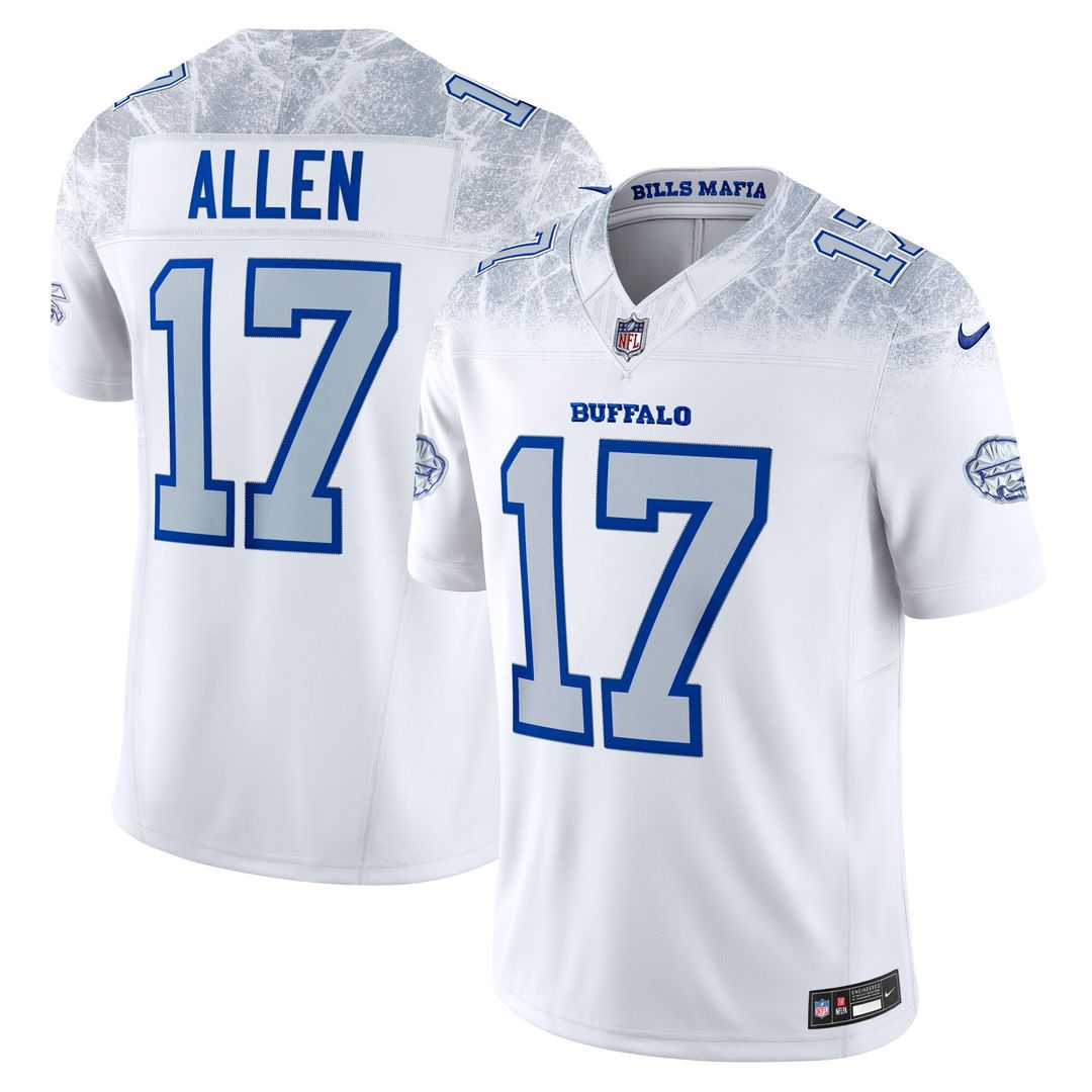Josh Allen Buffalo Bills 2025 Rivalries Collection Stitched Limited Jersey - White