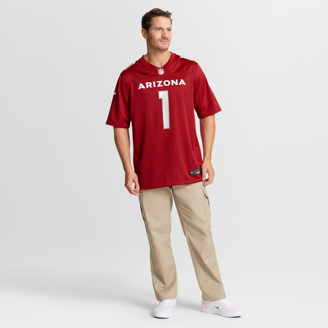 Number 1 Dad Arizona Cardinals Game Jersey - Cardinal