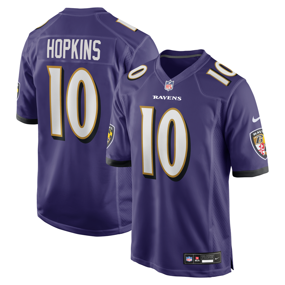 DeAndre Hopkins Baltimore Ravens Team Game Jersey - Purple