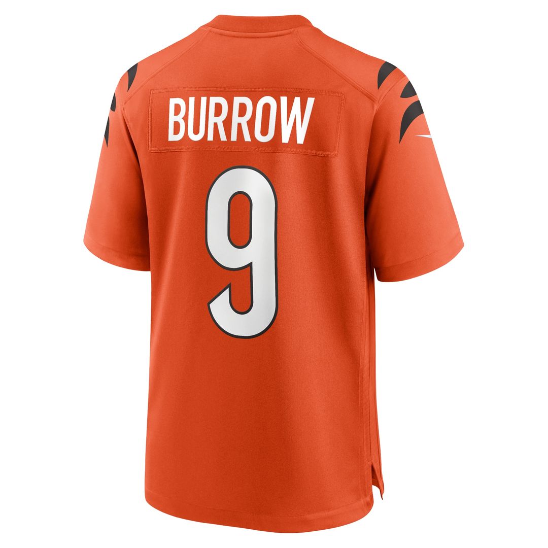 Joe Burrow Cincinnati Bengals Alternate Game Jersey - Orange