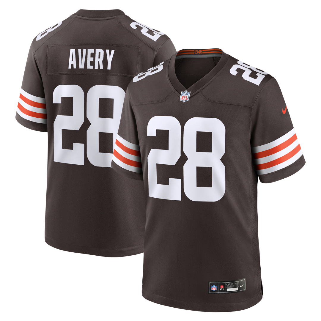 Tre Avery Cleveland Browns Team Game Jersey - Brown