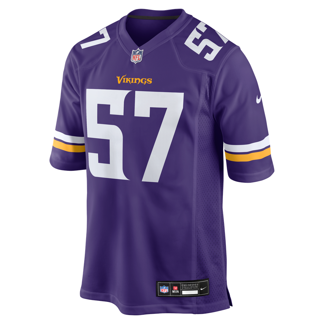 Chaz Chambliss Minnesota Vikings Team Game Jersey - Purple