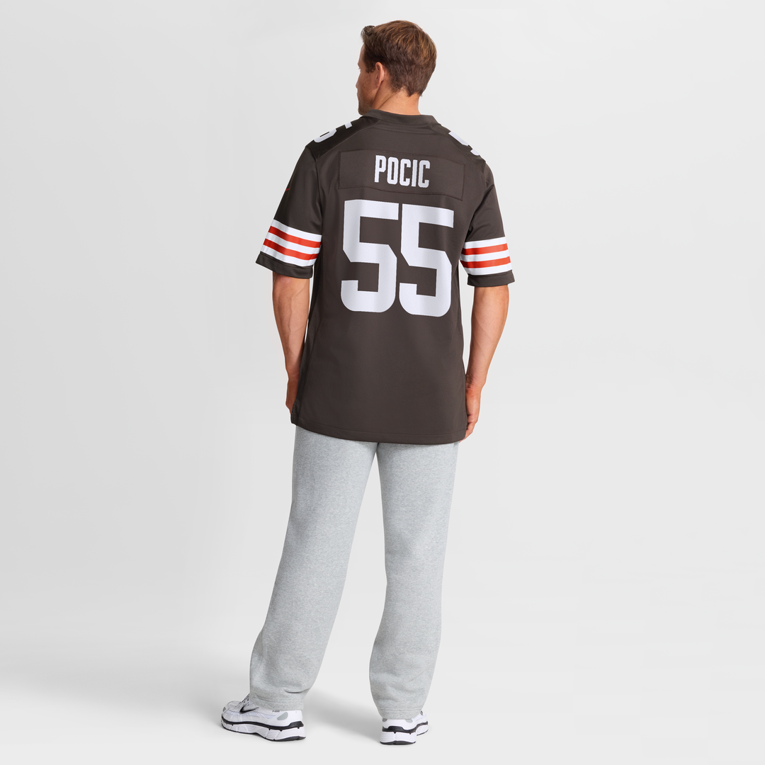Ethan Pocic Cleveland Browns Game Jersey - Brown