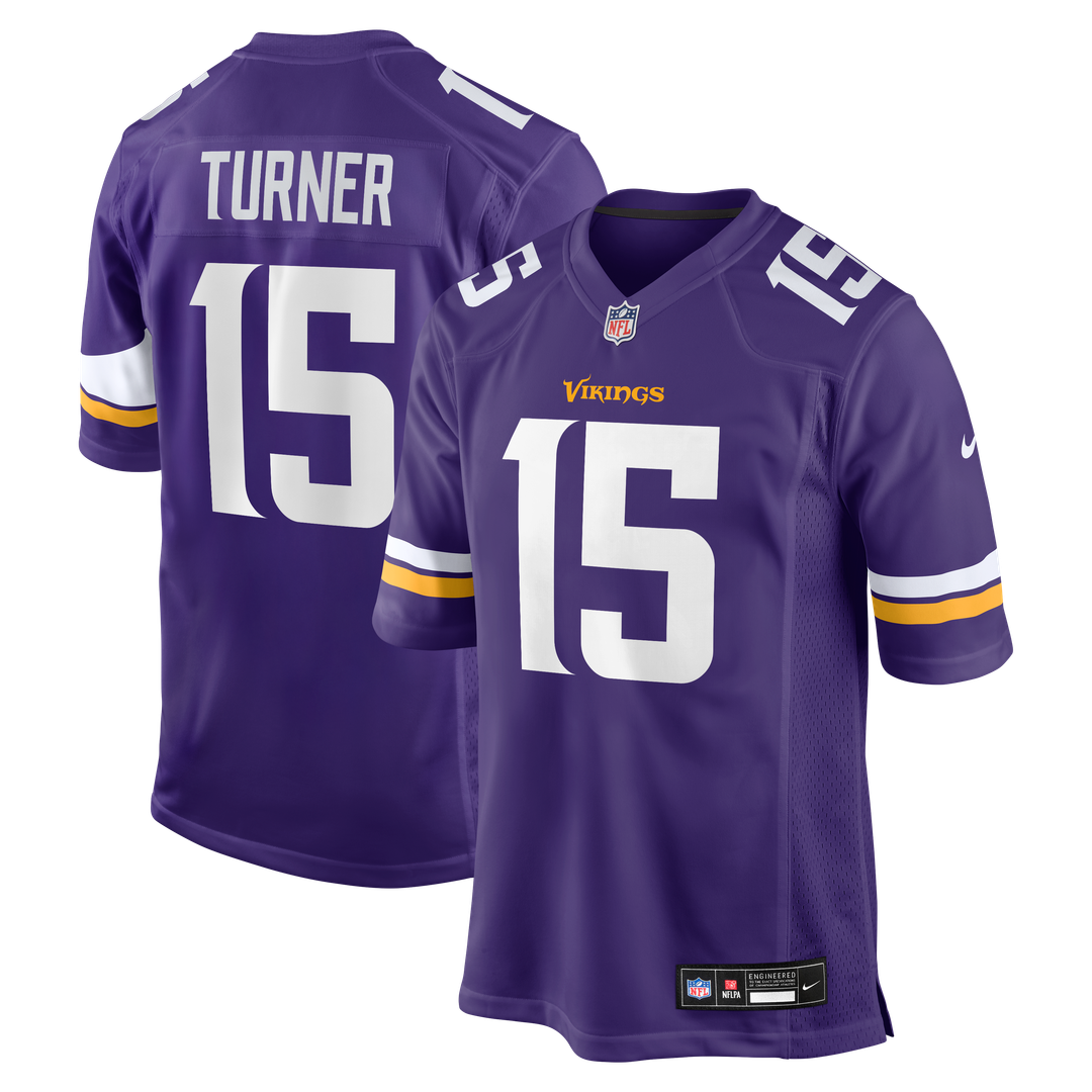 Dallas Turner Minnesota Vikings Player Game Jersey - Purple