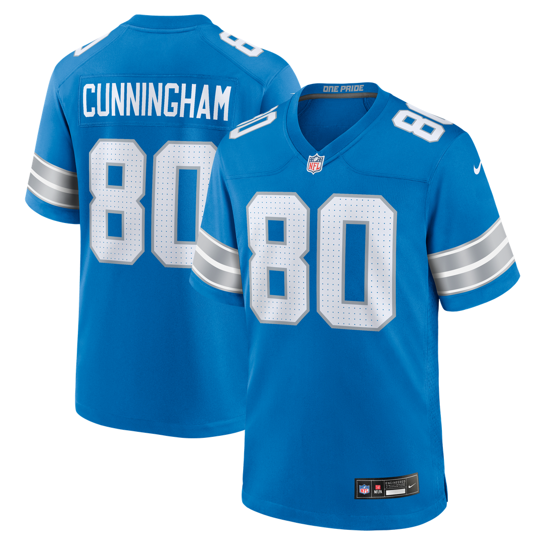 Malik Cunningham Detroit Lions Team Game Jersey - Blue