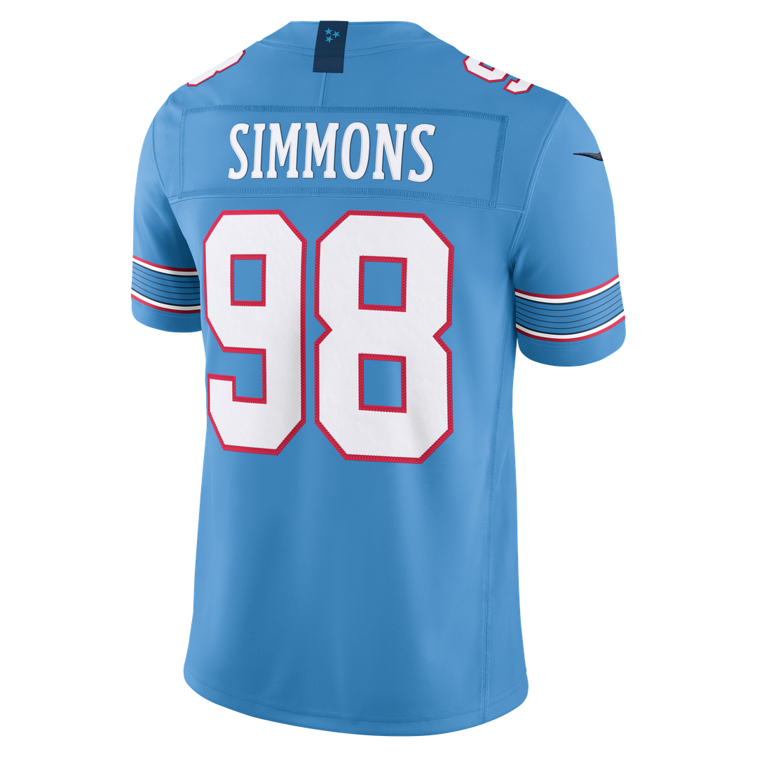 Jeffery Simmons Tennessee Titans Vapor F.U.S.E. Sewn Down Limited Jersey - Light Blue