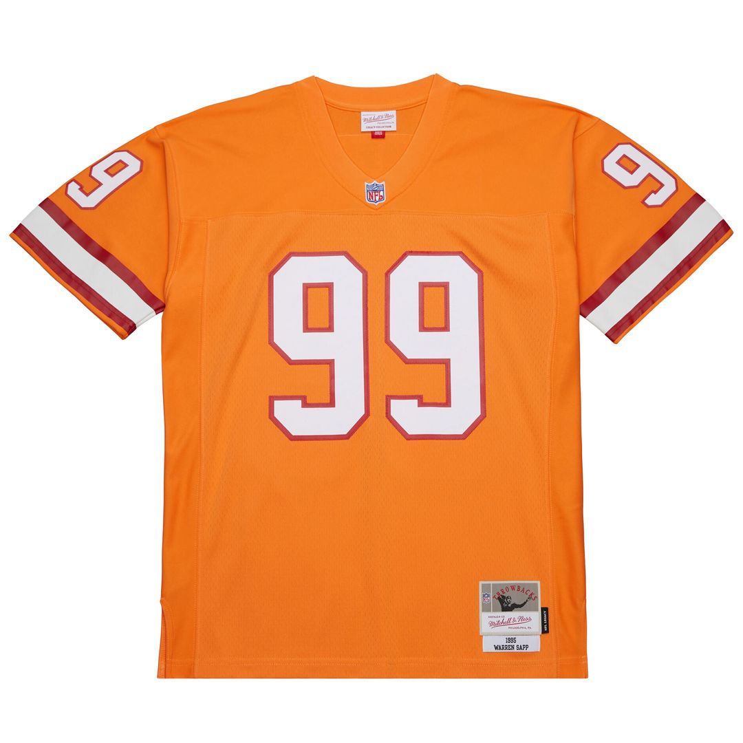 Warren Sapp Tampa Bay Buccaneers 1995 Legacy Replica Jersey - Orange