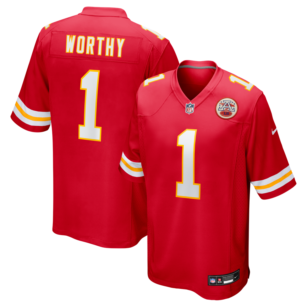 Xavier Worthy Kansas City Chiefs Player Game Jersey - Red
