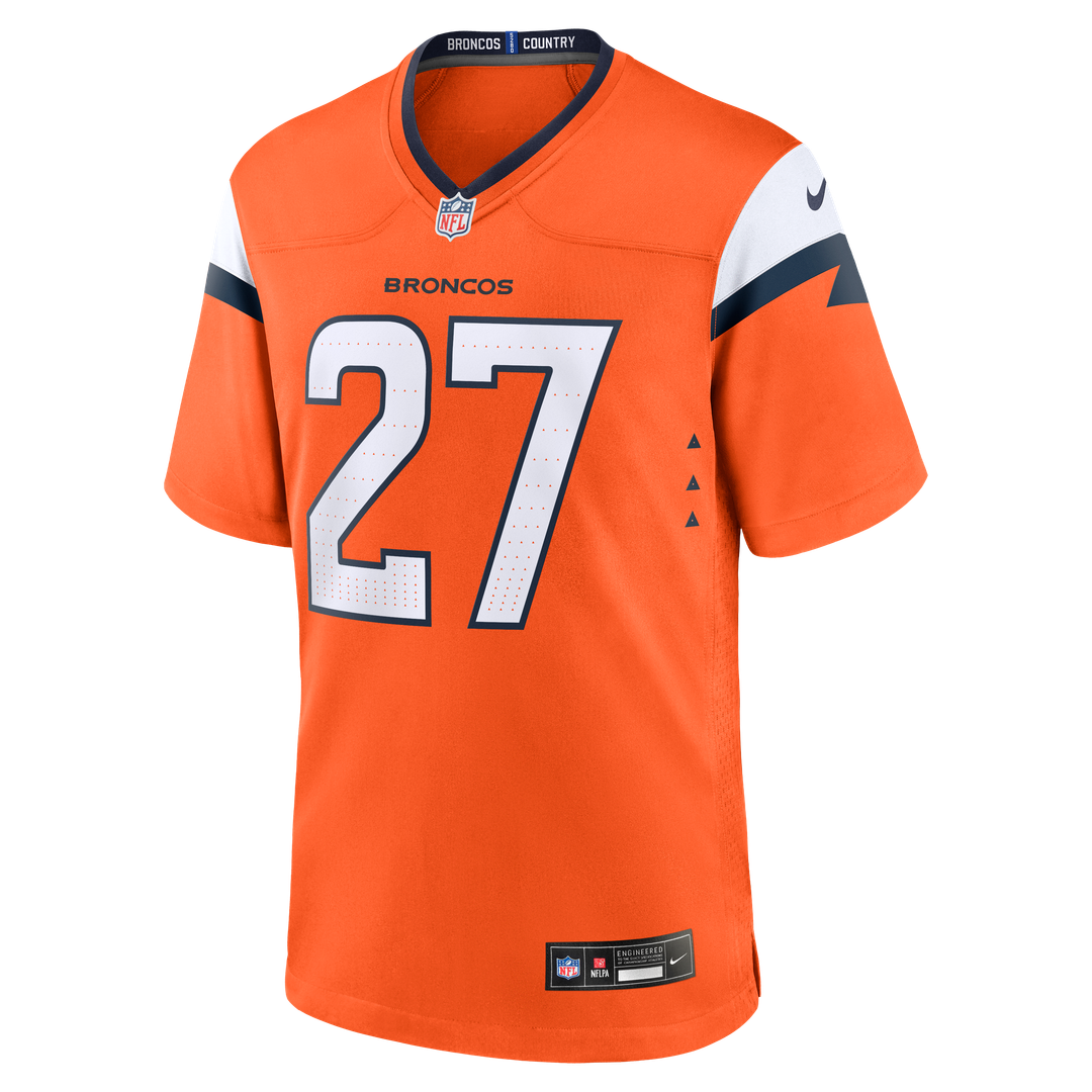 J.K. Dobbins Denver Broncos Team Game Jersey - Orange