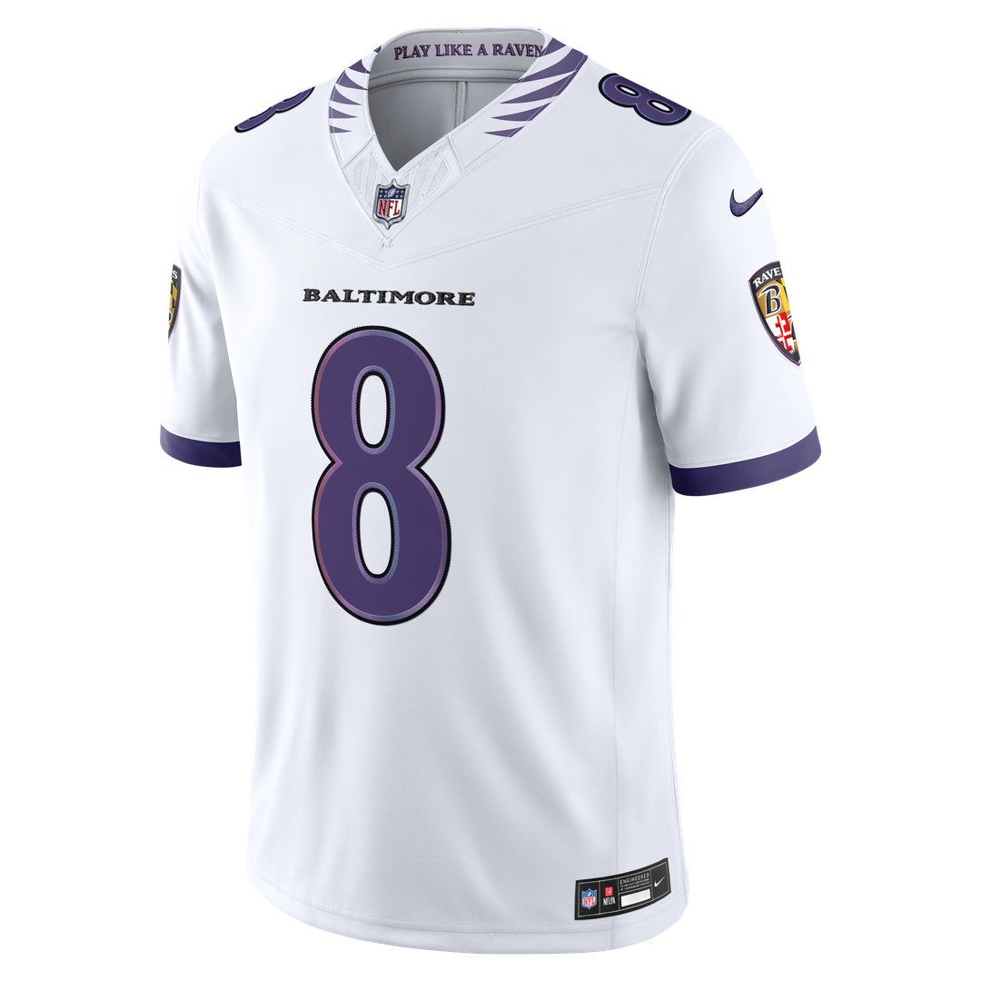 Lamar Jackson Baltimore Ravens Vapor F.U.S.E. Stitched Limited Jersey - White