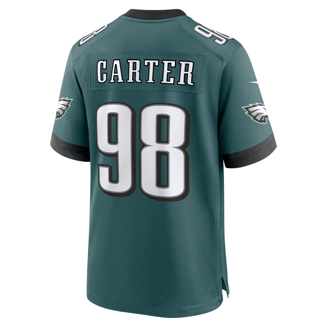 Jalen Carter Philadelphia Eagles Team Game Jersey - Midnight Green