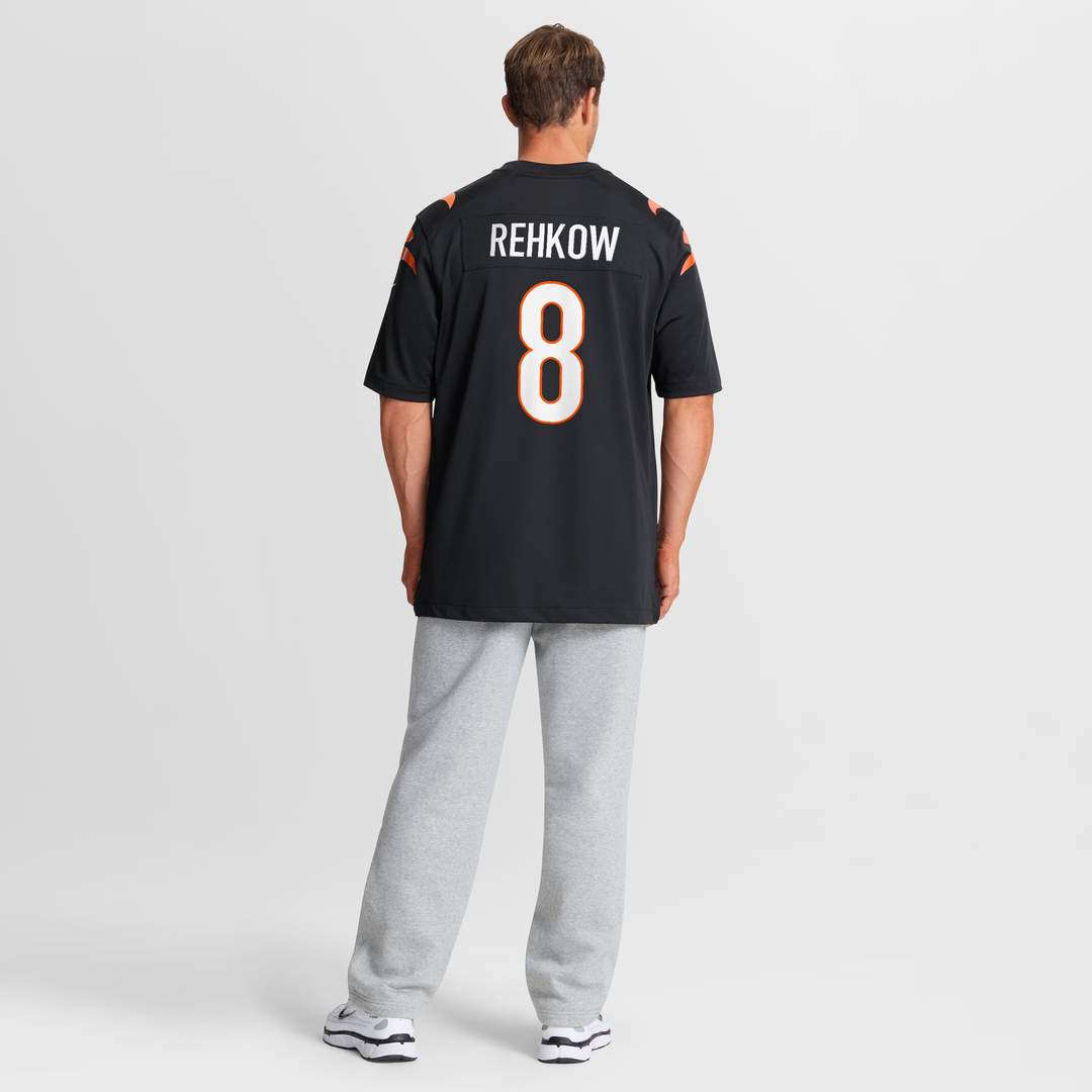 Ryan Rehkow Cincinnati Bengals Game Jersey - Black