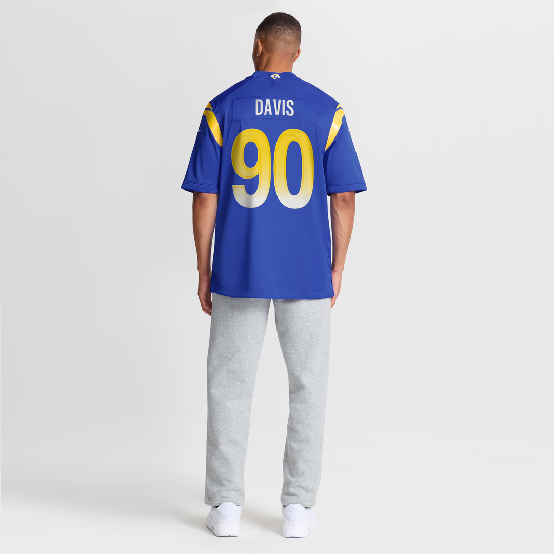 Tyler Davis Los Angeles Rams Team Game Jersey - Royal