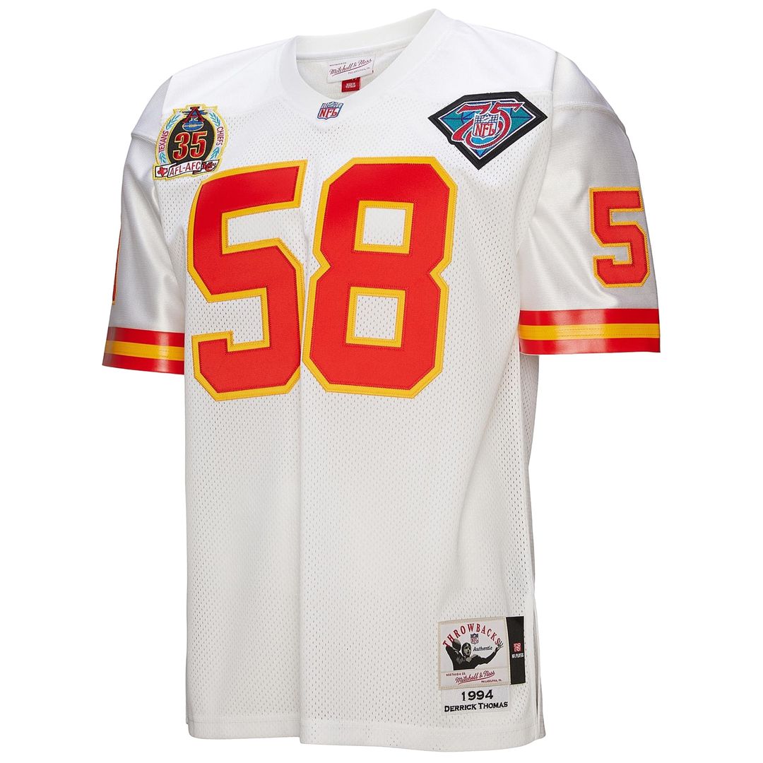 Derrick Thomas Kansas City Chiefs 1994 Authentic Throwback Retired Player Jersey - White