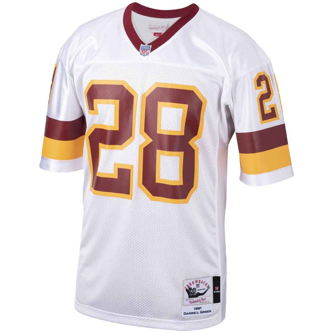 Darrell Green Washington Football Team 1991 Authentic Throwback Retired Player Jersey - White