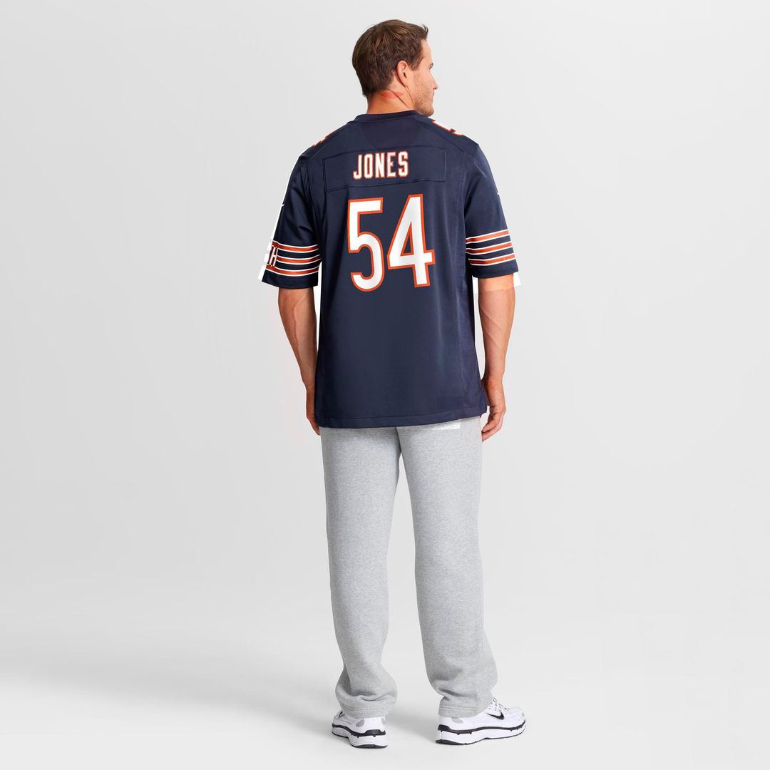 Logan Jones Chicago Bears Team Game Jersey - Navy