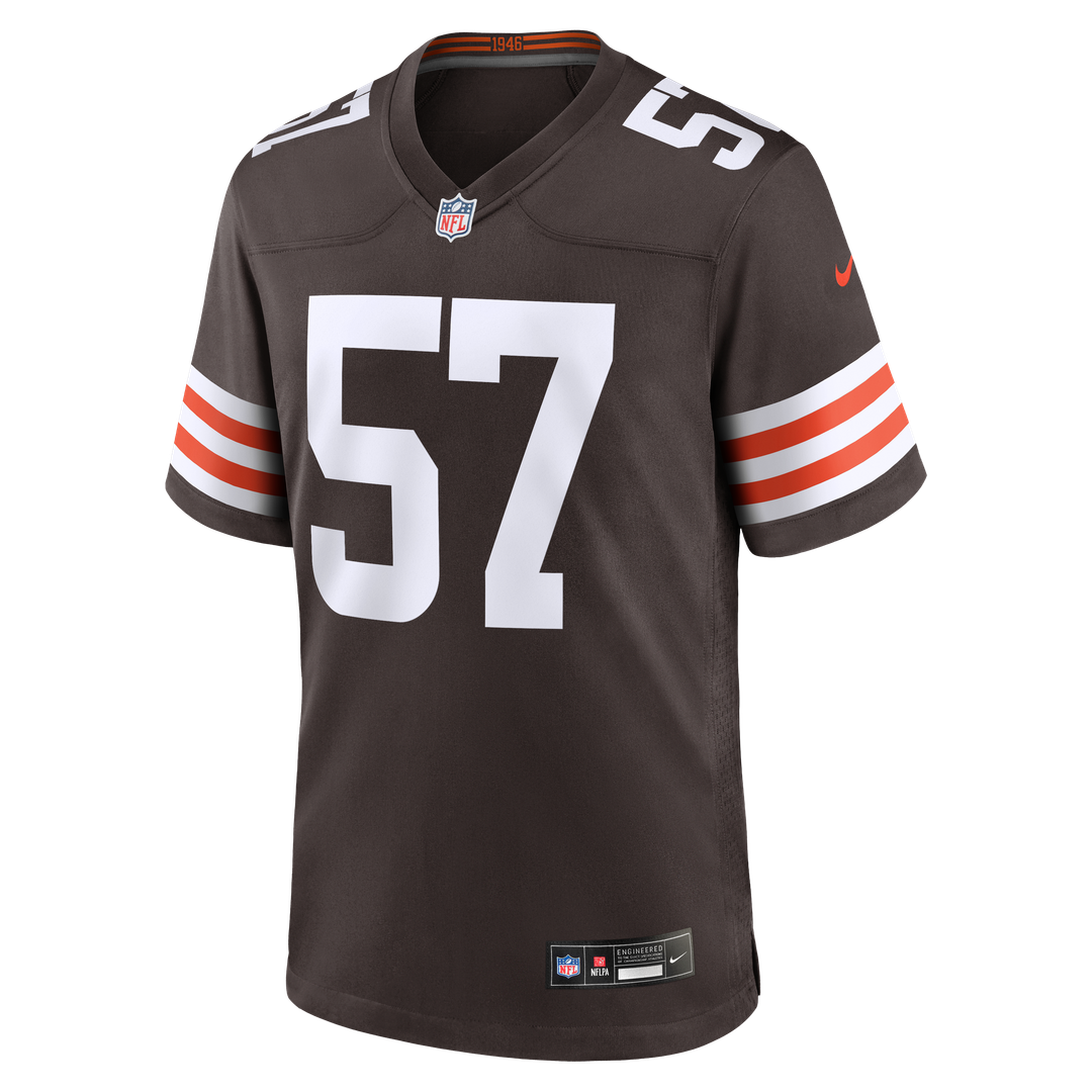Isaiah McGuire Cleveland Browns Team Game Jersey - Brown