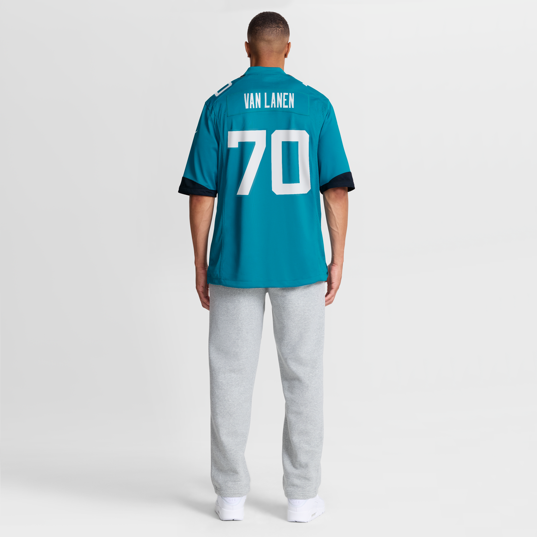 Cole Van Lanen Jacksonville Jaguars Game Player Jersey - Teal