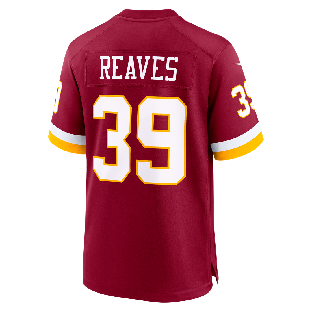 Jeremy Reaves Washington Commanders Game Jersey - Burgundy