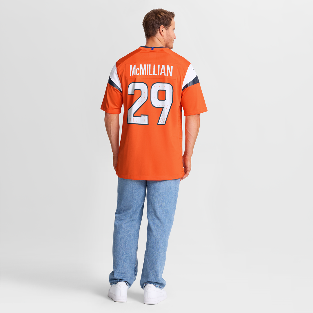 Ja'Quan McMillian Denver Broncos Team Game Jersey - Orange