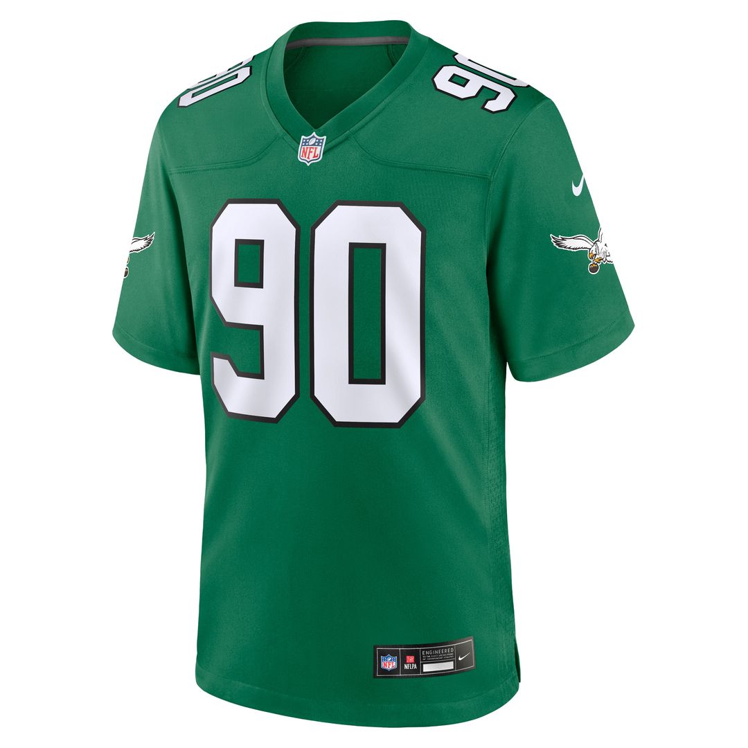 Davis Philadelphia Eagles Alternate Game Jersey - Kelly Green