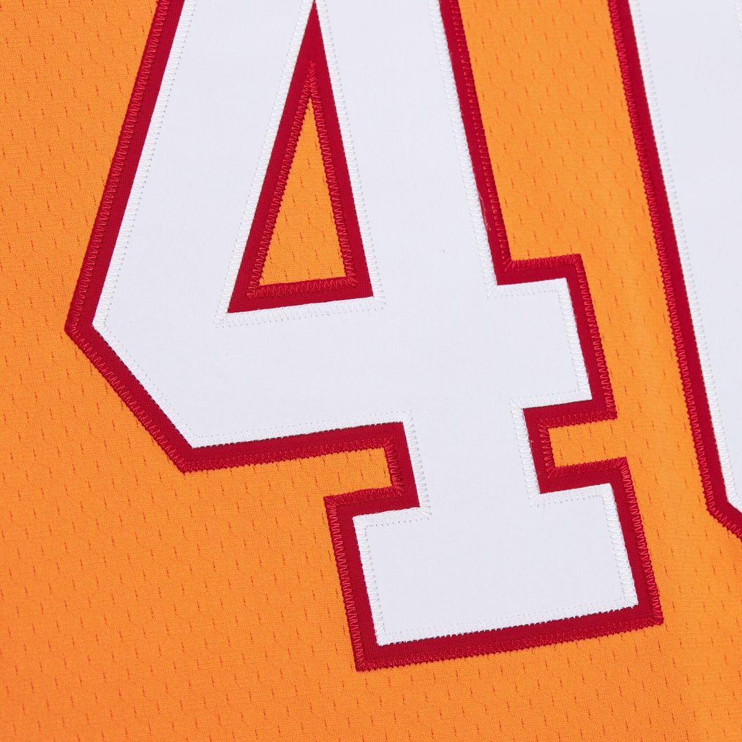 Mike Alstott Tampa Bay Buccaneers Player Name & Number Hoodie Legacy Jersey - Orange