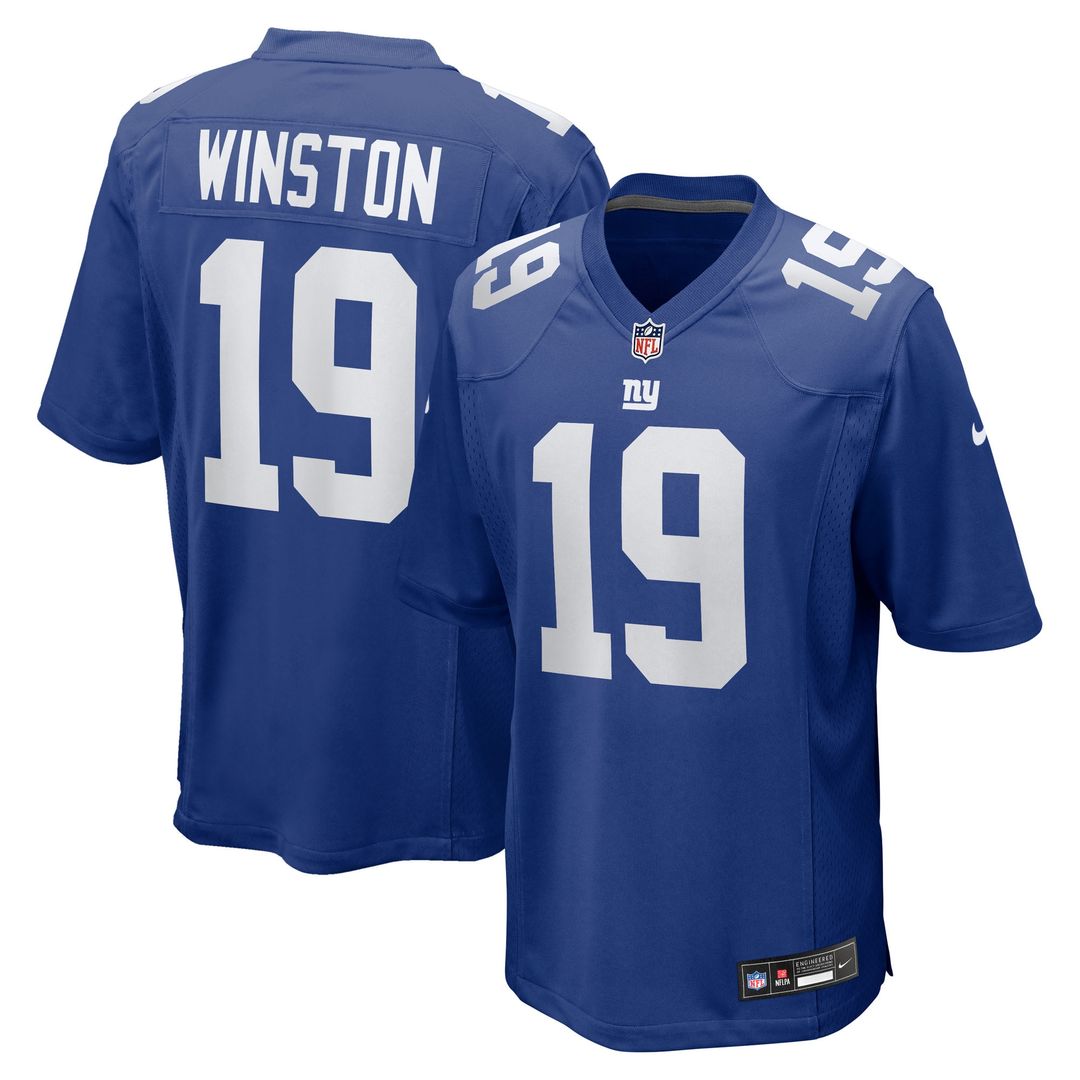 Jameis Winston New York Giants Team Game Jersey - Royal