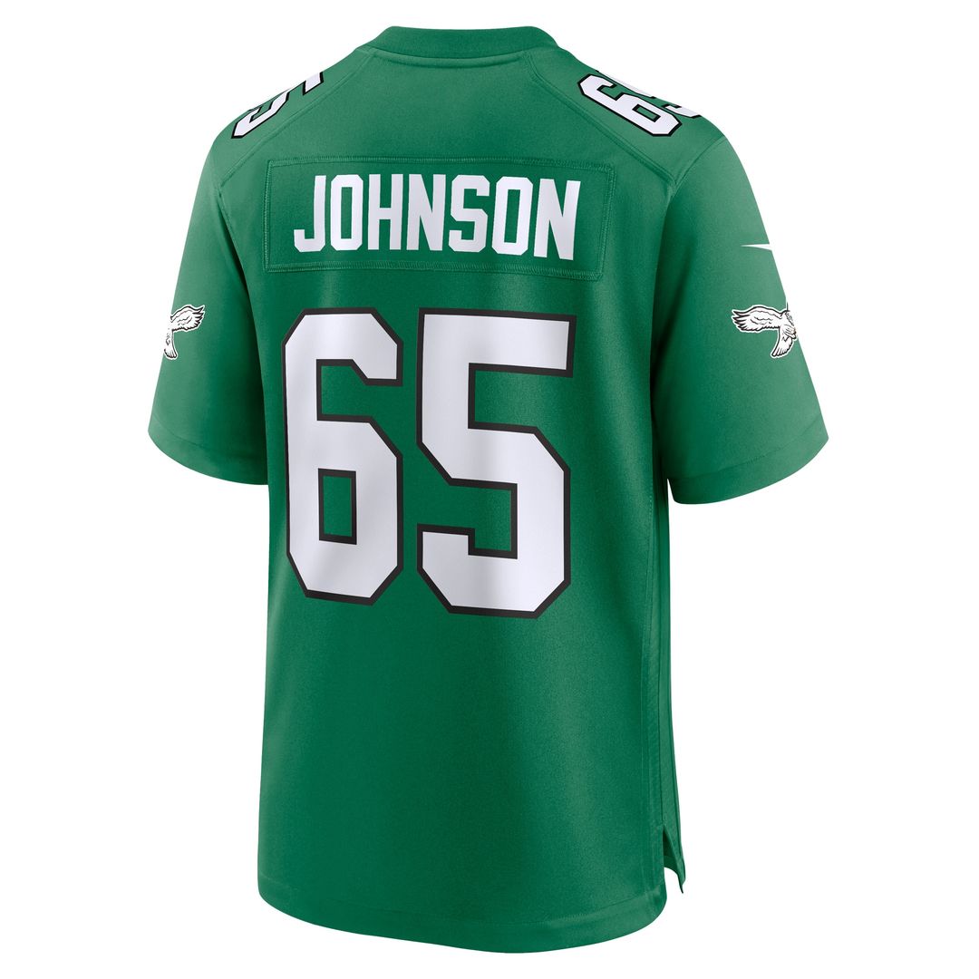 Lane Johnson Philadelphia Eagles Alternate Game Jersey - Kelly Green