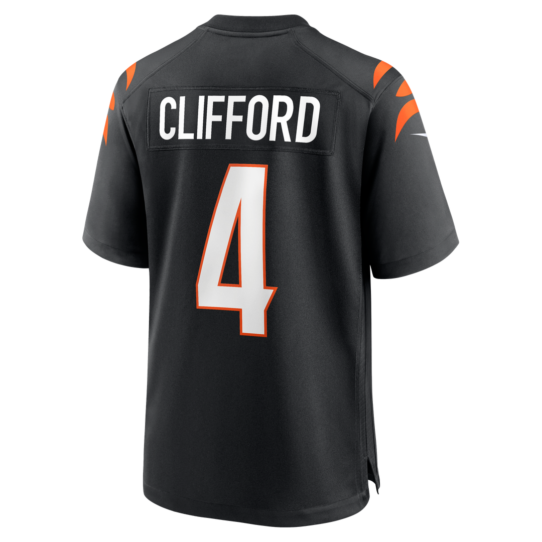 Sean Clifford Cincinnati Bengals Team Game Jersey - Black