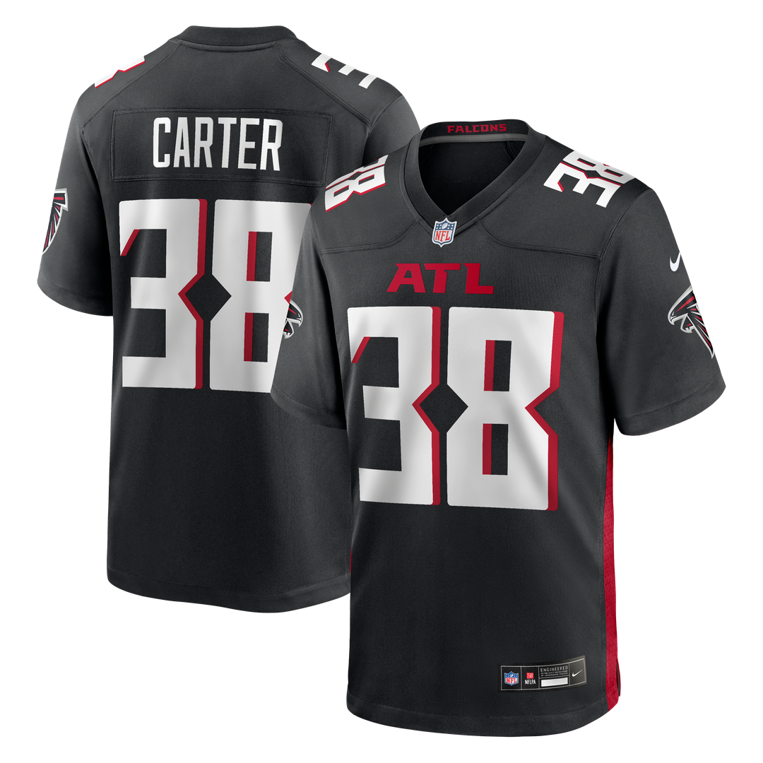 Nathan Carter Atlanta Falcons Team Game Jersey - Black