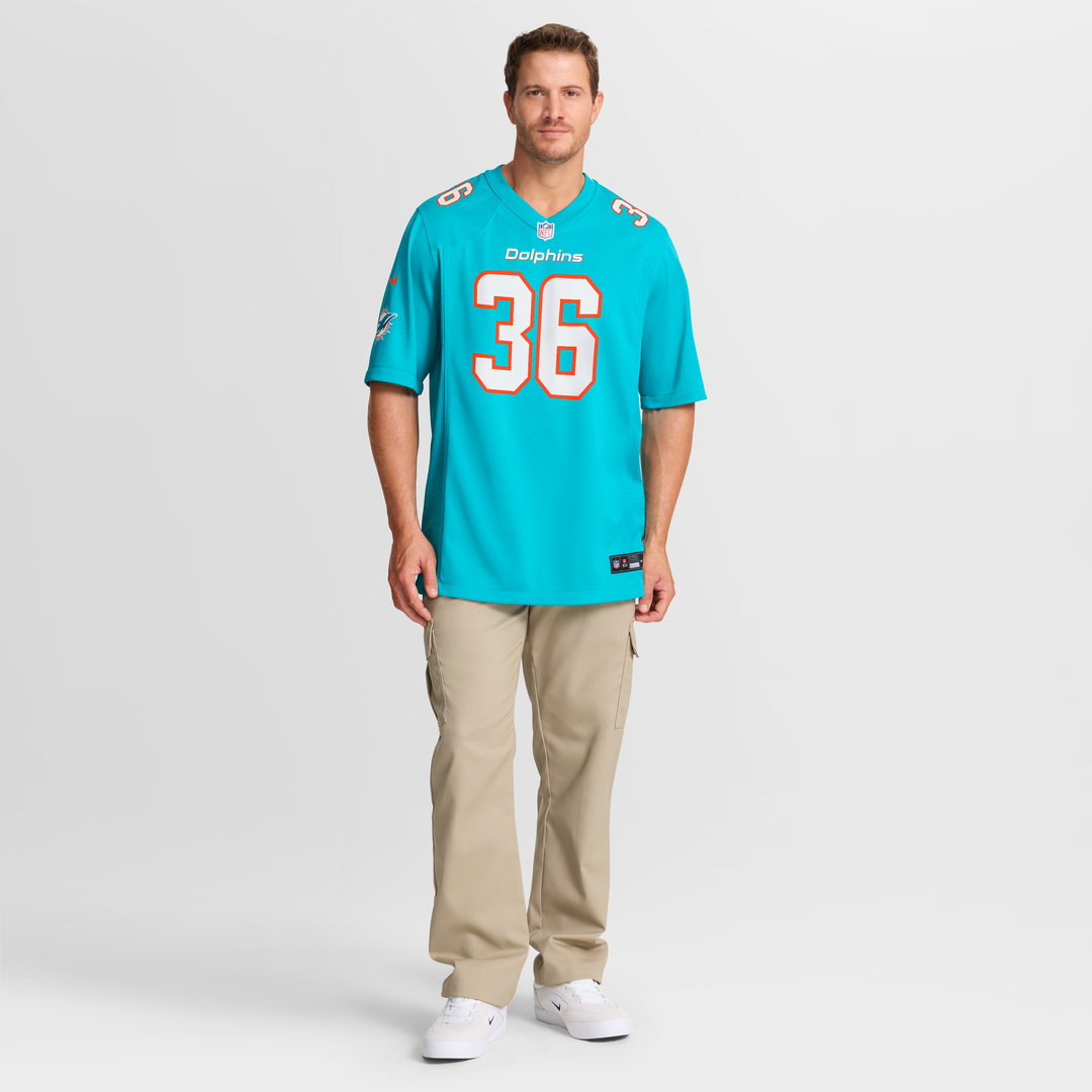 Storm Duck Miami Dolphins Game Jersey - Aqua