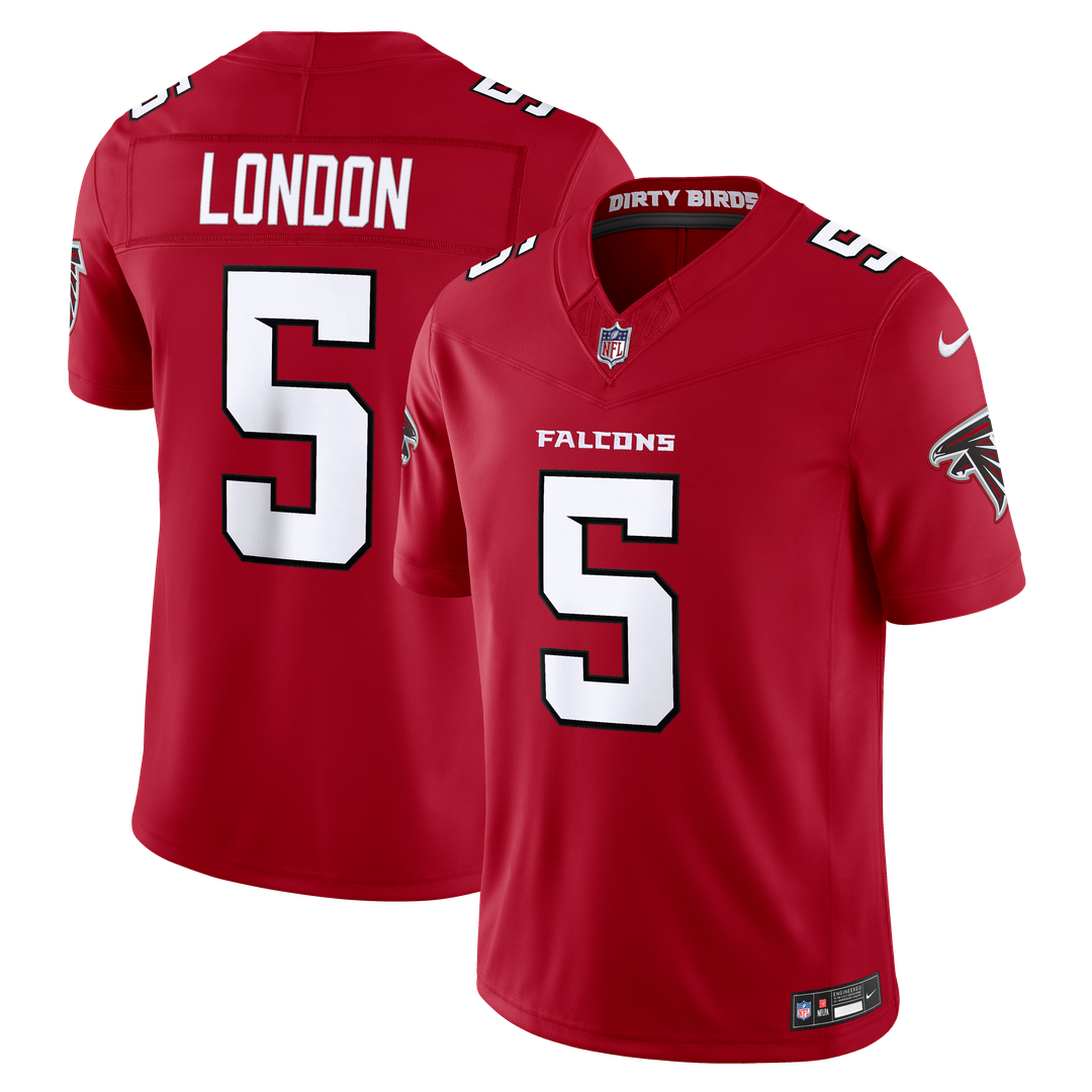Drake London Atlanta Falcons Vapor F.U.S.E. Stitched Limited Jersey - Red
