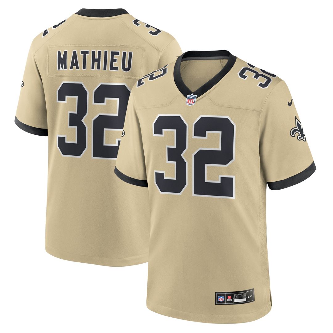 Tyrann Mathieu New Orleans Saints Game Jersey - Black